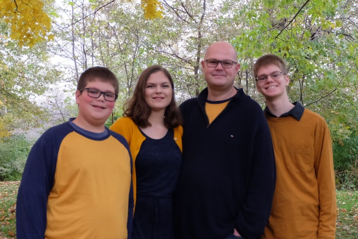 Luke, Angela, Roy and Nathan Verrips - Naperville, IL 2018