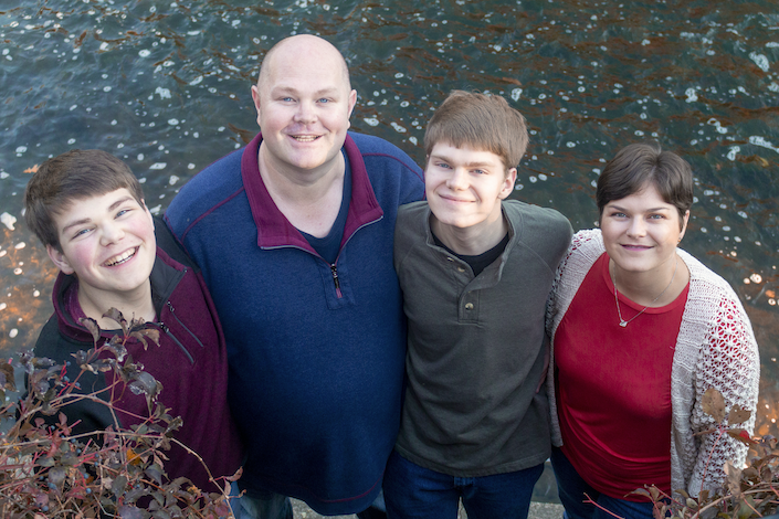 Luke, Roy, Nathan and Angela Verrips - Naperville, IL 2020